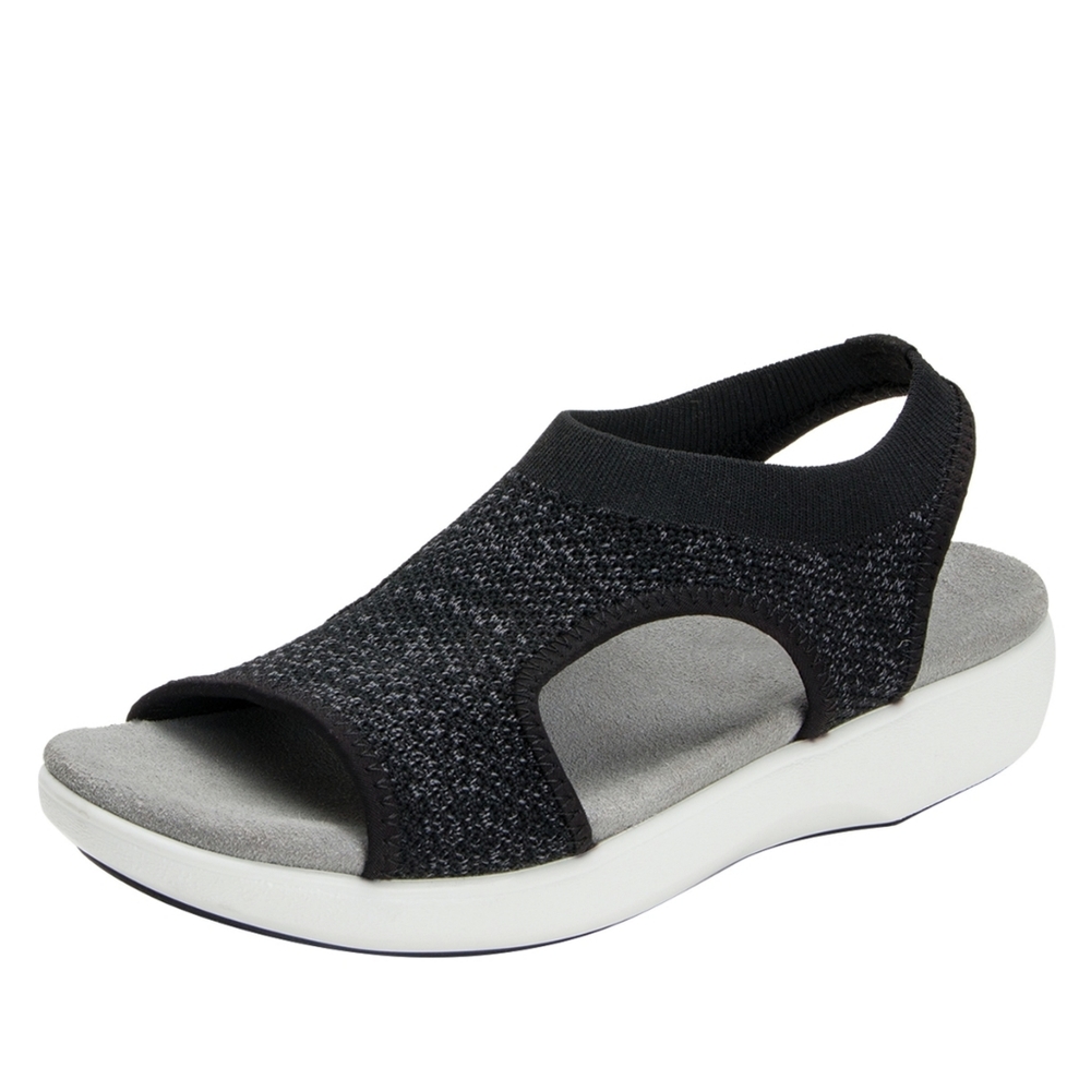 ALEGRIA TRAQ Qeen Funplex Sandals in Black EU 37 / US 7-7.5